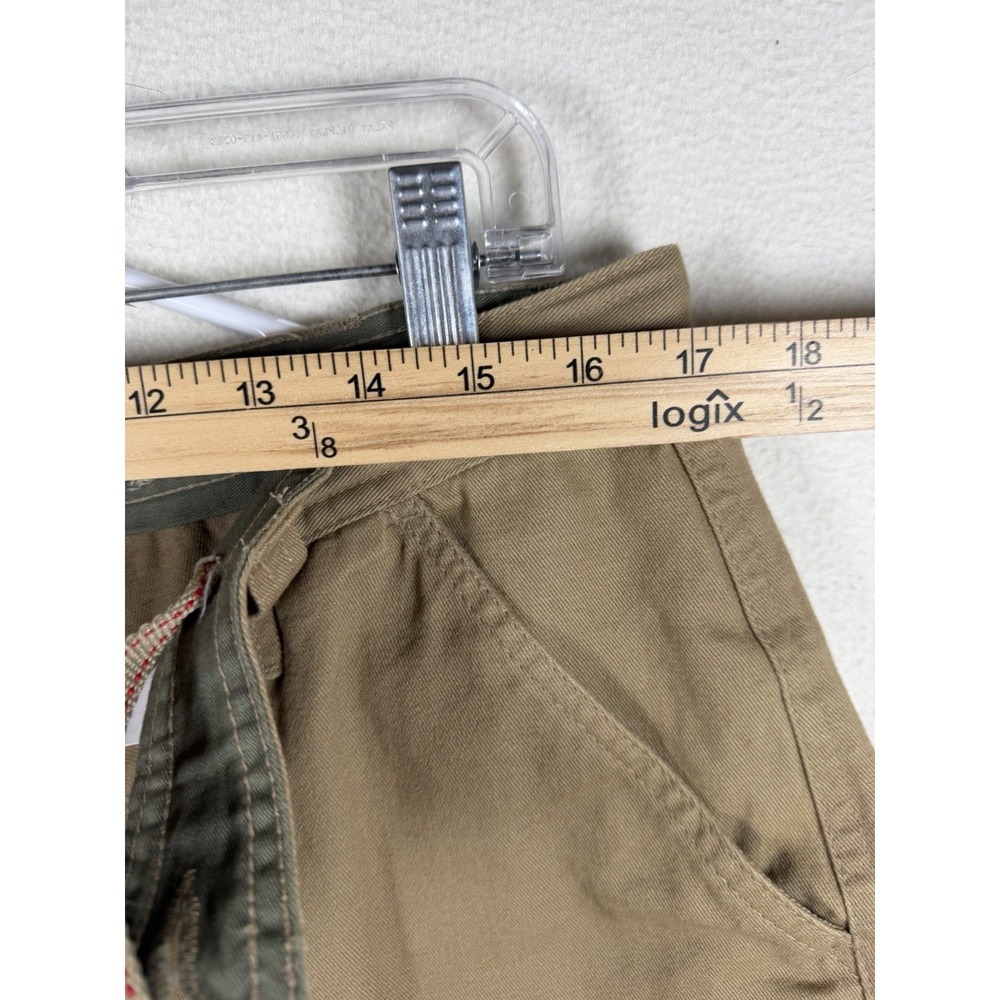 Rugged Wear‎ Mens Khaki Cotton Cargo Shorts Size 34 Tan Utility Hiking 16000MEN - Picture 7 of 15